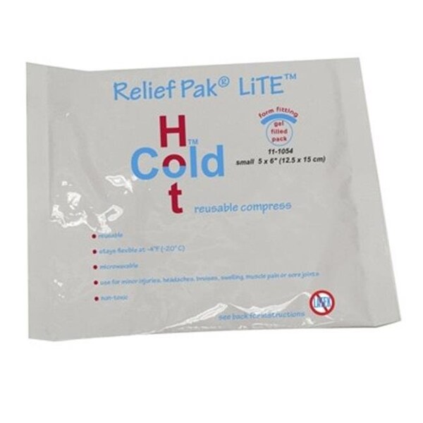 Fabrication Enterprises Fabrication Enterprises 11-1054-48 5 x 6 in. Relief Pak Lite Reusable Hot & Cold Pack - Pack of 48 11-1054-48 - main